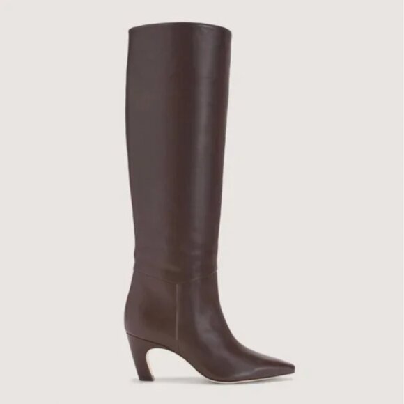 NEW Everlane The Banana Boot Womens 10 Dark Brown Leather Knee High - Picture 1 of 15